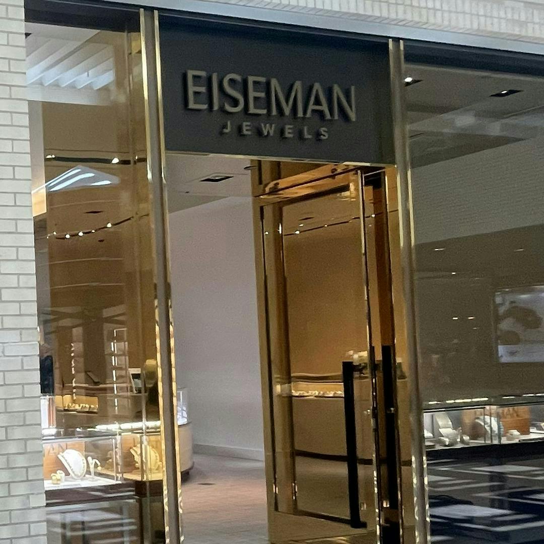 Eiseman Jewels Dallas Texas Temporary Location Store sign 