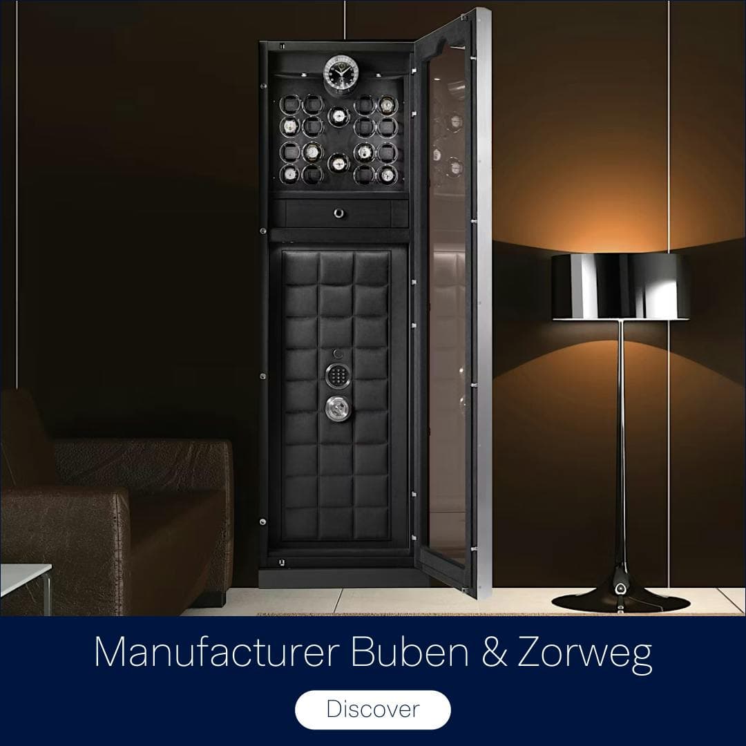 Manufacturer Buben & Zorwegs luxury safes and winder at Eiseman Jewels Dallas, TX